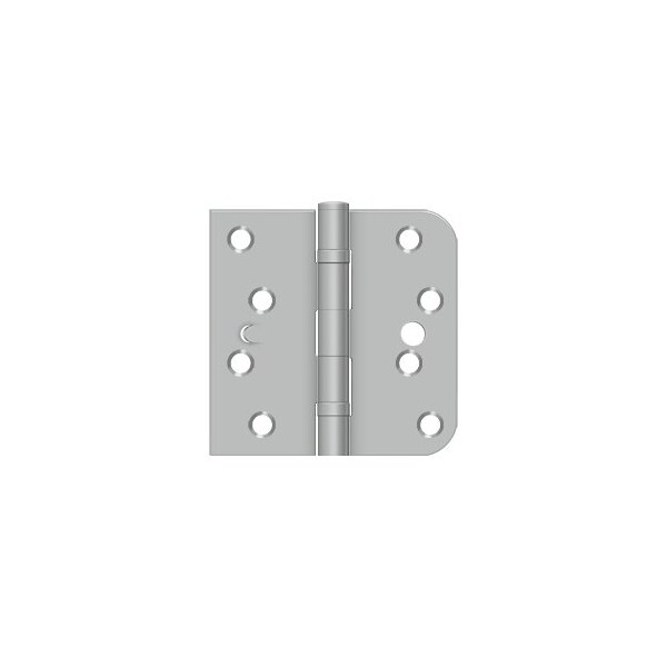 4 x 4 x 5/8 x SQ Hinge, Handed, Ball Bearing, Security in Brushed Stainless PR